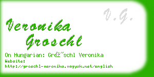 veronika groschl business card